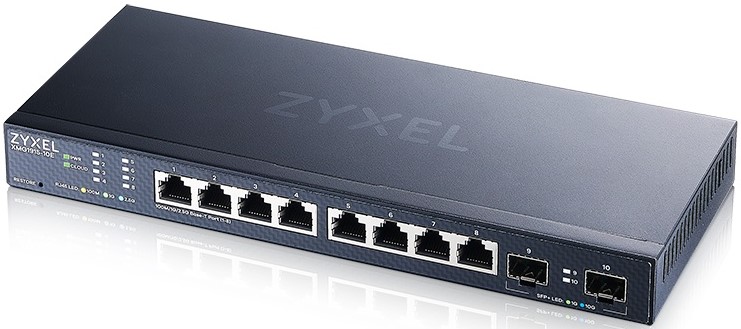 

Коммутатор ZYXEL NebulaFlex XMG1915-10E Smart L3 Lite 8xRJ-45: 1/2.5G, 2xSFP+, бесшумный (без вентилятора), NebulaFlex XMG1915-10E