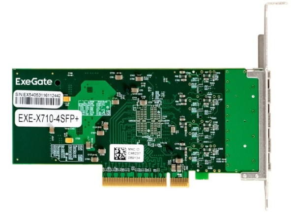 фото Сетевой адаптер  Exegate EXE-X710-4SFP+ в Омске