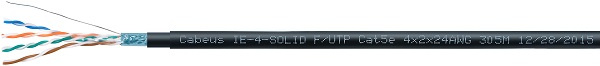 фото Кабель витая пара F/UTP 5e кат. 4 пары Cabeus IE-4-SOLID F/UTP Cat5e 4X2X24AWG в Уфе