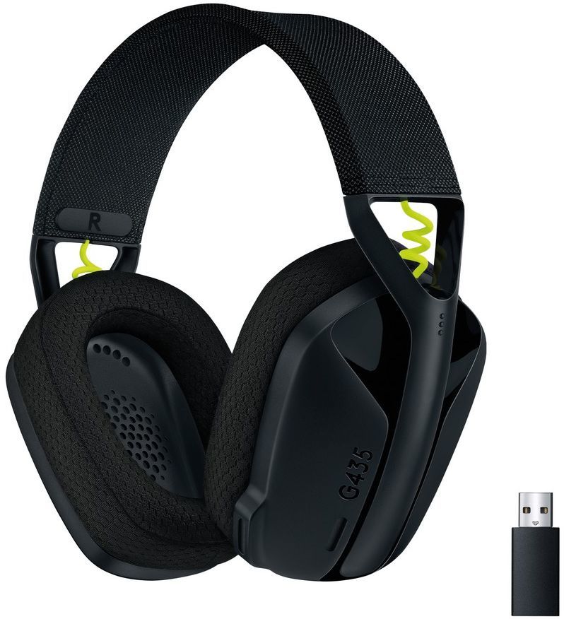 

Гарнитура wireless Logitech G435 LIGHTSPEED 981-001050 USB, оголовье, чёрная, G435 LIGHTSPEED