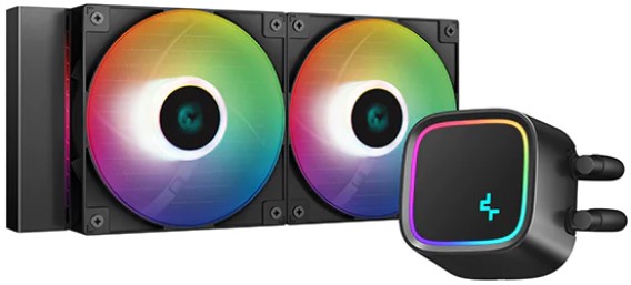 

Система охлаждения жидкостная Deepcool LE500 LGA1700/1200/115x/AM5/AM4 (2*120mm fan, 500-2250rpm, 85.85CFM, 32.9dBA, 4-pin PWM) Ret, LE500