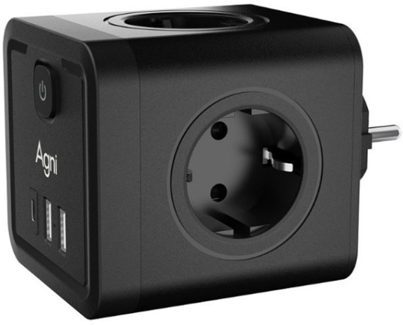 фото Разветвитель  AGNI TP-WJ3U4E-C-black в Краснодаре