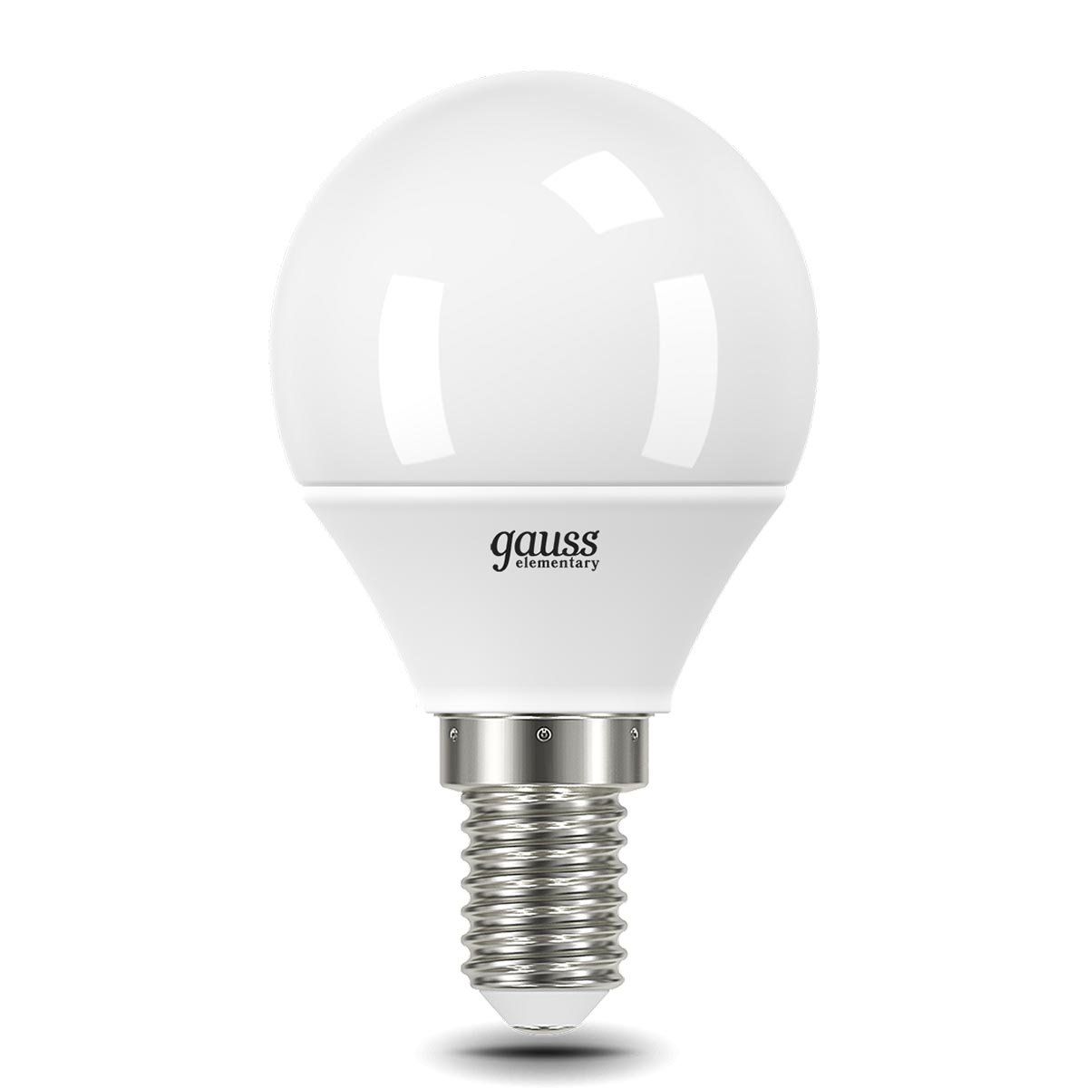 

Лампа Gauss 53130 Elementary шар 10W 750lm 6500K Е14 LED, 53130