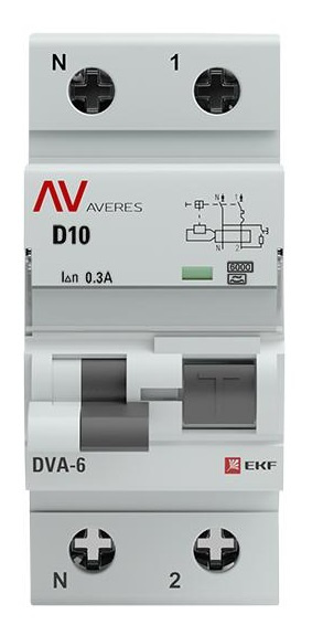 фото Автомат дифференциальный EKF rcbo6-1pn-10D-300-a-av в Красноярске