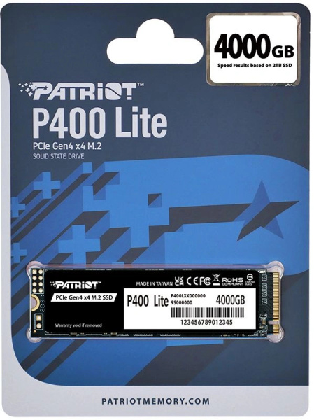фото Накопитель SSD M.2 2280 Patriot Memory P400 Lite в Перми 4000 ГБ