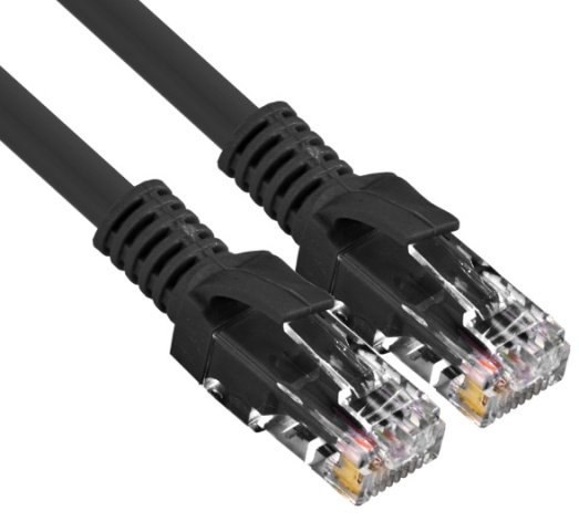 фото Кабель патч-корд U/UTP 5e кат. 5м Exegate UTP-RJ45-RJ45-5e-5M-BK в Красноярске