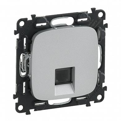 

Телефонная розетка Legrand 753938 Valena ALLURE - 1xRJ11, с лицевой панелью, алюминий, 753938
