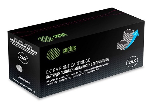 

Тонер-картридж Cactus CS-CF226X-MPS черный (12000стр.) для HP LJ M402d/M402n/M426dw/M426fdn/M426fdw, CS-CF226X-MPS