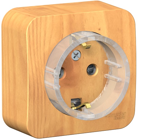 

Розетка Schneider Electric BLNRA111115 с/з со шторками, (тонкая) 16А, 250В, изолир. пластина Ясень наруж, BLNRA111115