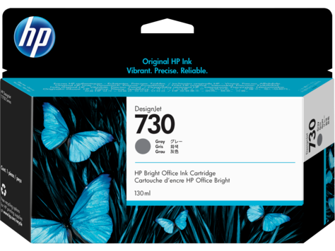 

Картридж HP 730 P2V66A для DesignJet T1700, 130 мл, серый, 730