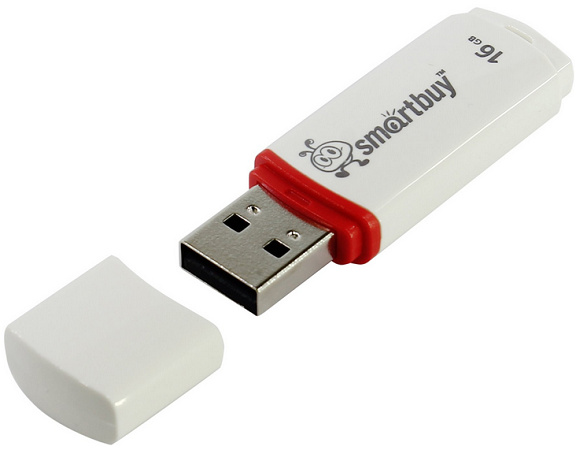 фото Накопитель USB 2.0 16GB SmartBuy SB16GBCRW-W в Перми