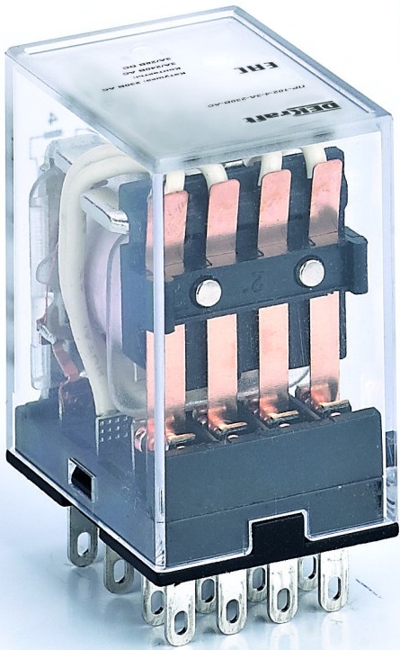 

Реле промежуточное DEKraft 23800DEK 4 контакта с LED инд. 3А 6В DC ПР-102, 23800DEK