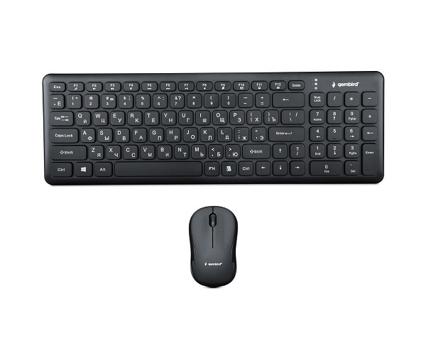 

Клавиатура и мышь Wireless Gembird KBS-9200 2.4ГГц, KBS-9200