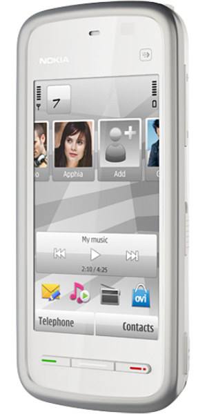 фото Мобильный телефон  Nokia 5228 White Silver