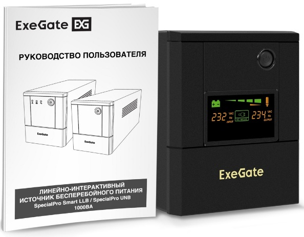 фото Источник бесперебойного питания Exegate SpecialPro Smart LLB-1000.LCD.AVR.8C13 в Краснодаре