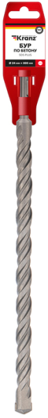 Изображение товара Бур по бетону KRANZ KR-91-0081 SDS PLUS для твердых материалов 24 мм