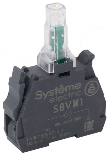 Изображение товара Световой блок Systeme Electric SBVB1 24В LED для промышленной сигнализации