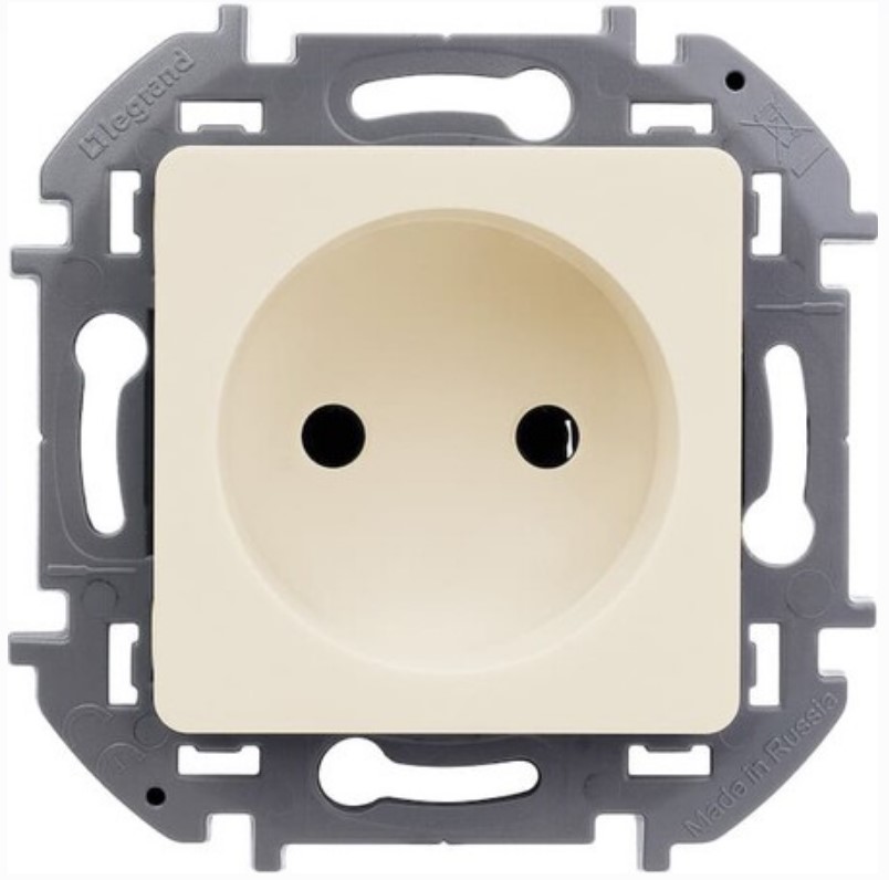 

Розетка Legrand 673711 Inspiria слоновая кость 2К - 16 А - 250 В, 673711