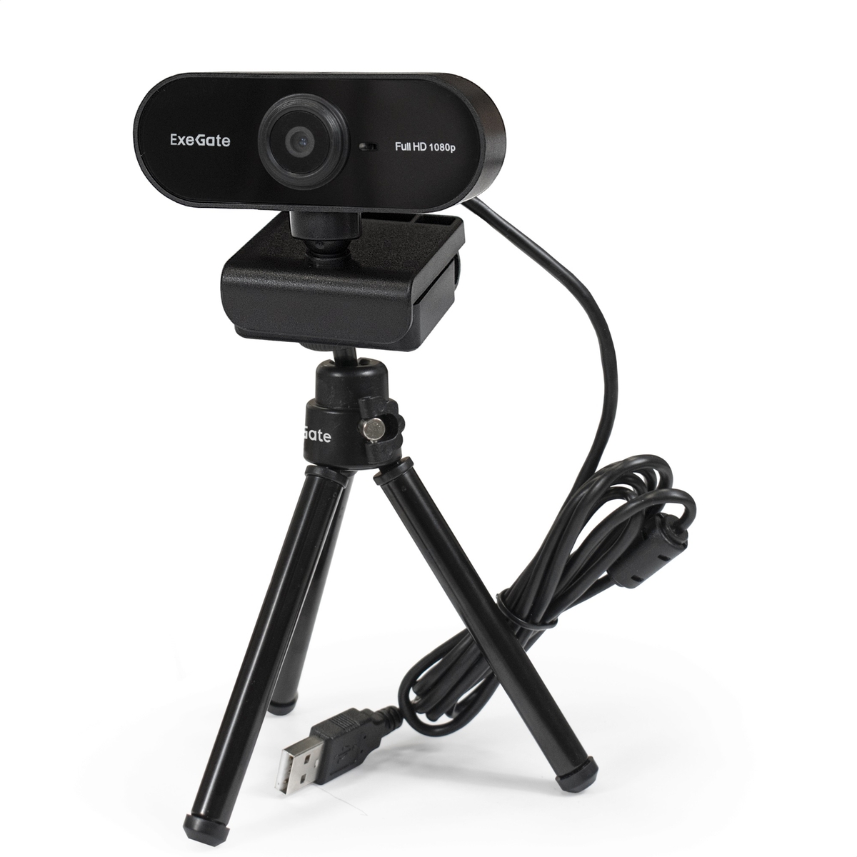 

Веб-камера Exegate Stream C925 FullHD T-Tripod EX287379RUS 1/3" 2 Мп, 1920х1080, 1080P, 30fps, 4-линзовый объектив, фиксированный фокус, USB, микрофон, Stream C925 FullHD T-Tripod