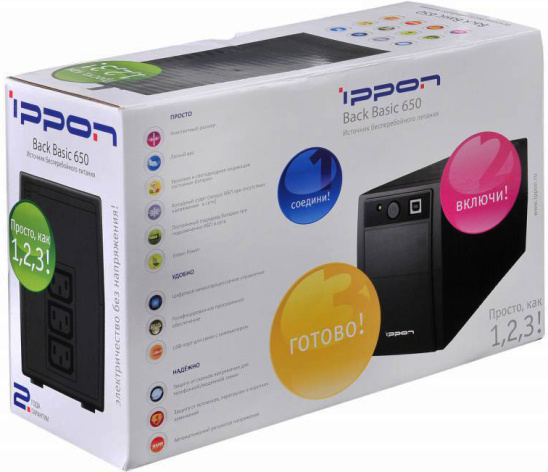 фото Источник бесперебойного питания  Ippon Back Basic 650 в Уфе