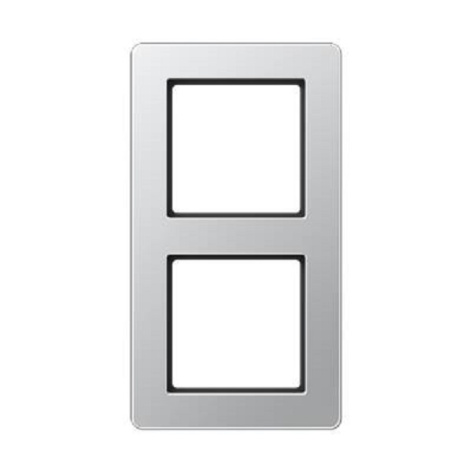 Изображение товара Рамка Jung AF582BFAL для электросоединений 2 поста серия A Flow