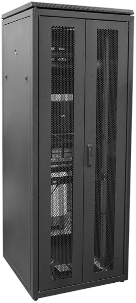 

Шкаф напольный 19", 33U ITK LN05-33U88-2PP LINEA N 33U 800х800мм распашные перфорированные двери, черный, LN05-33U88-2PP