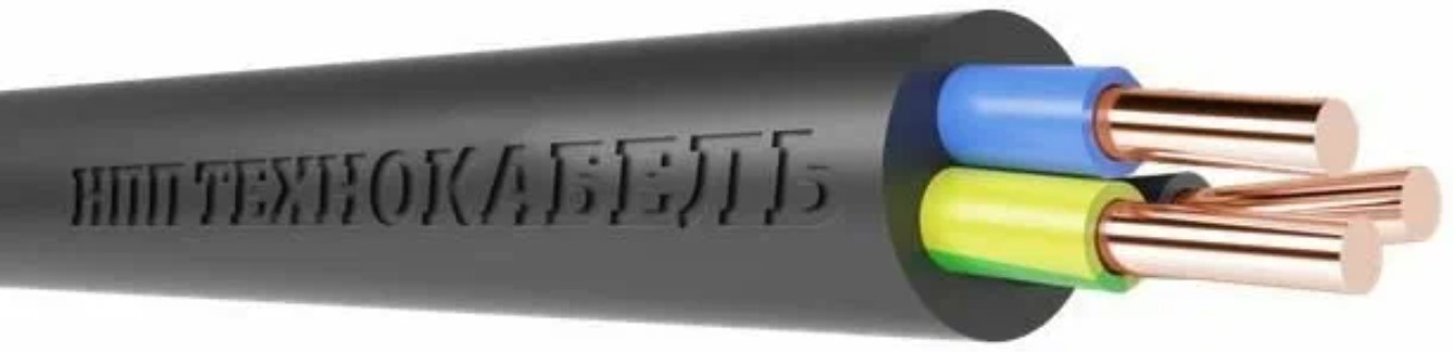 

Кабель Технокабель 00-00148413 ВВГнг(А)-LSLTx 3х6 ОК (N PE) 0.66кВ (м), 00-00148413