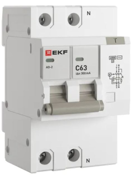фото Автомат дифференциальный EKF DA2-6-63-300-pro в Санкт-Петербургe
