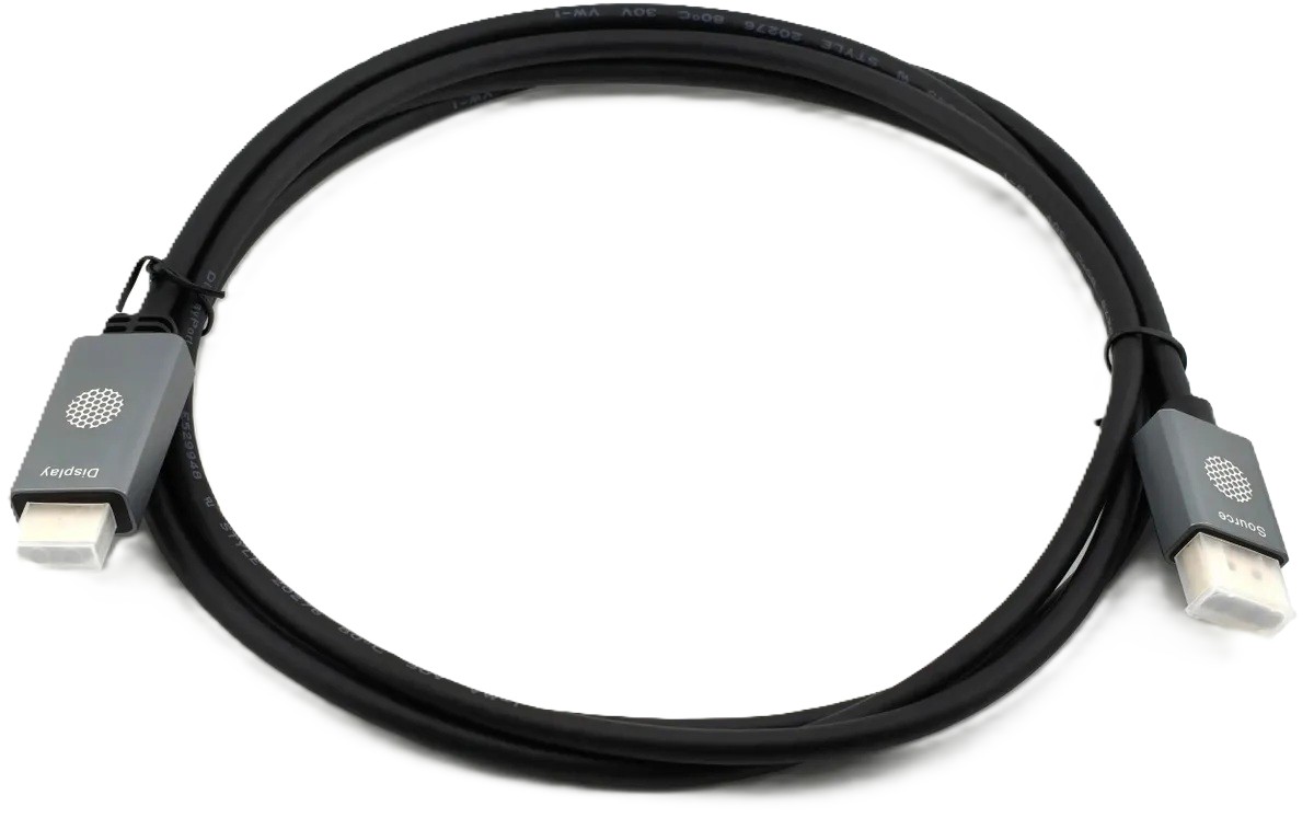 

Кабель аудио-видео Cactus CS-DP-HDMI-1.2-2 DisplayPort (m)/HDMI (m) 2м. позолоч.конт. черный, CS-DP-HDMI-1.2-2