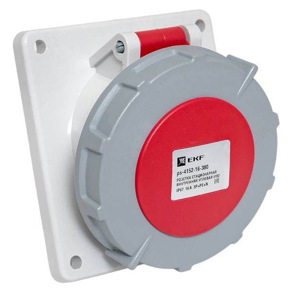 

Розетка стационарная внутренняя EKF ps-4152-16-380 угловая 4152 3Р+РЕ+N 16А 380В IP67, ps-4152-16-380