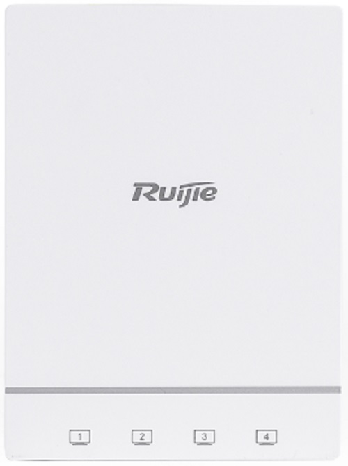 

Точка доступа RUIJIE NETWORKS RG-AP180 Wall Plate Wi-Fi 6 (802.11ax) Access Point, standard size of 86-type faceplate, built-in antenna, dual-radio du, RG-AP180
