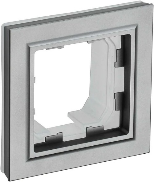 

Рамка одинарная IEK BR-M12-44-K46 BRITE IP44 РУ-1-БрС-44 Сталь, BR-M12-44-K46