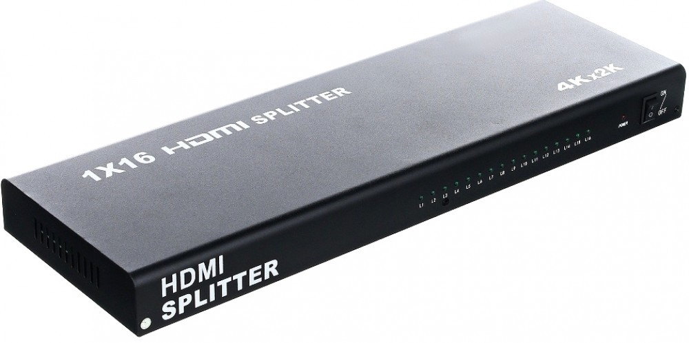 

Разветвитель HDMI Telecom TTS7015 4k/30Hz, на 16 мониторов, TTS7015