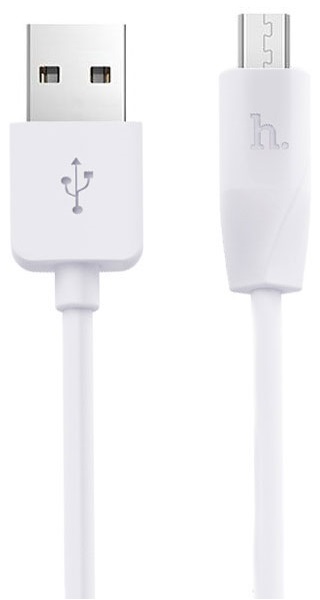

Кабель Hoco X1 6957531032038 USB 2.0, AM/microBM, белый, 1м, X1