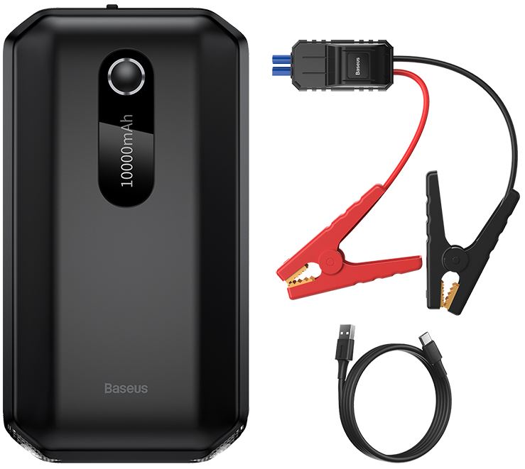 

Пуско-зарядное устройство Baseus CGNL020101 10000mAh, 1000A, black, CGNL020101