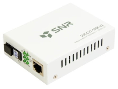 

Медиа-конвертер SNR SNR-CVT-100B-V2 (Rev.M) 10/100-Base-T/100Base-FX, Tx/Rx: 1550/1310нм, V2 (Rev.M), SNR-CVT-100B-V2 (Rev.M)