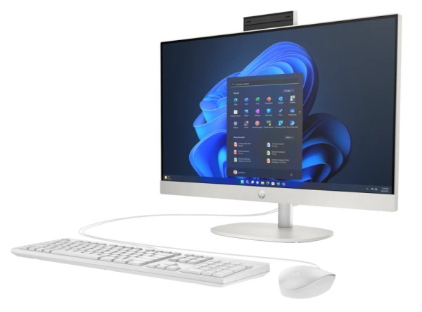 фото Моноблок 23.8" HP ProOne 240 G10 All-in-One NT (Intel Core i7 1355U, 16ГБ SODIMM DDR4, SSD 512 ГБ, Intel Iris Xe, Не установлена) Белый [998J5ET_16Gb]