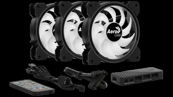 фото Вентилятор для корпуса AeroCool Saturn 12F ARGB Pro