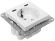 фото Розетка с заземлением с 2 USB  EKF UP1-SOW-111-2USBC в Воронеже
