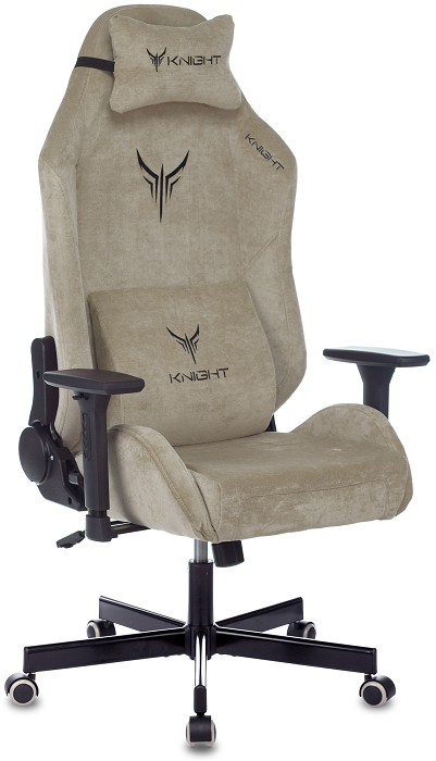 

Кресло Бюрократ KNIGHT N1 BEIGE ткань, бежевый Light-21 с подголов. крестовина металл, KNIGHT N1 BEIGE