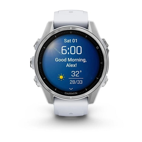 

Часы Garmin Fenix 8 AMOLED 010-02903-00 43мм, белый ремешок, серебристые, Fenix 8 AMOLED
