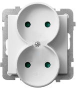 фото Розетка Ospel GP-2RRP/m/00