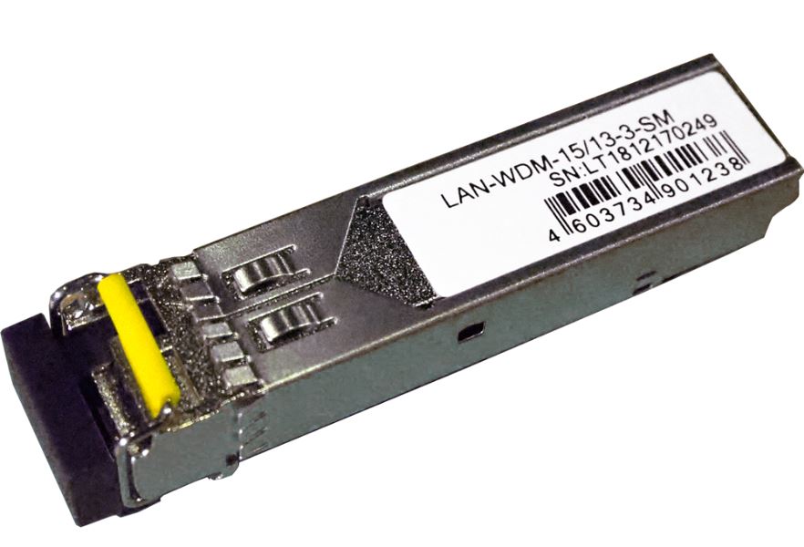 

Модуль SFP Lanmaster LAN-WDM-15/13-3-SM BIDI , 1.25G, 1550nm / 1310nm, 3 km, LC, DDM, LAN-WDM-15/13-3-SM