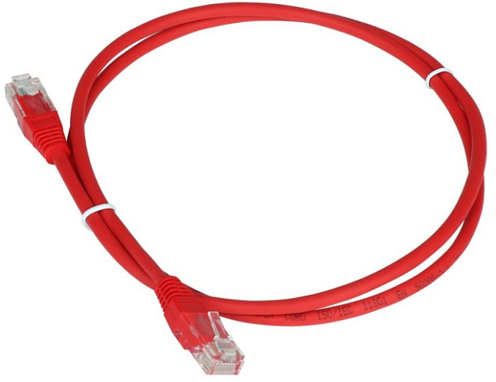 

Кабель патч-корд U/UTP 5e кат. 20м. TWT TWT-45-45-20-RD RJ45-RJ45, 4 пары, красный, TWT-45-45-20-RD