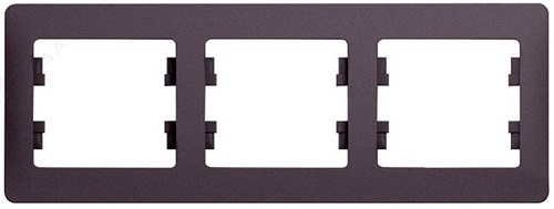 

Рамка Schneider Electric GSL001403 GLOSSA 3-постовая горизонтальная (сиреневый туман), GSL001403