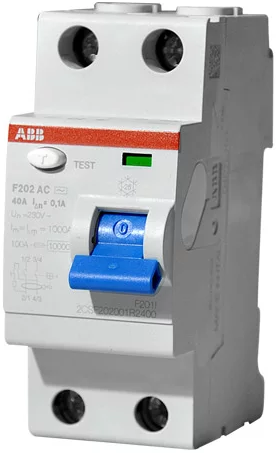 

УЗО ABB 2CSF202001R2400 F202AC 2Р 40А 100mA (AC), 2CSF202001R2400