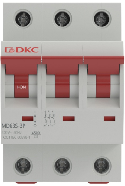 фото Автоматический выключатель модульный DKC MD63S-3PC3 в Краснодаре