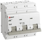фото Автоматический выключатель EKF mcb47100-3-63D-pro
