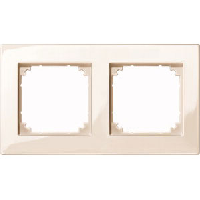 

Рамка Schneider Electric MTN515244 Merten M-Plan 2-ая, IP20 (бежевый глянцевый), MTN515244