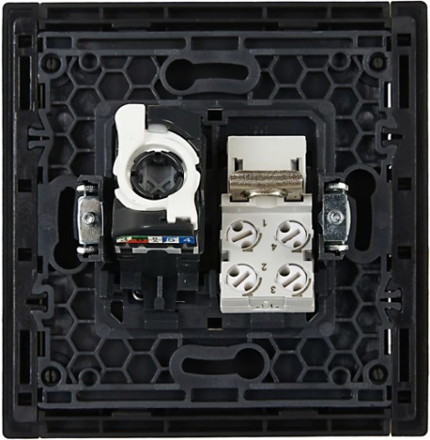 фото Розетка компьютерная+телефонная IEK FP-KT20-O-1-K03 в Красноярске